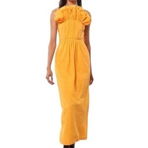 Mara Hoffman Long Orange Clareta Dress